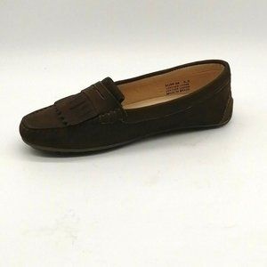 Driver Club USA Womens Allentown Penny Loafers Brown Suede 5.5‎ NEW
